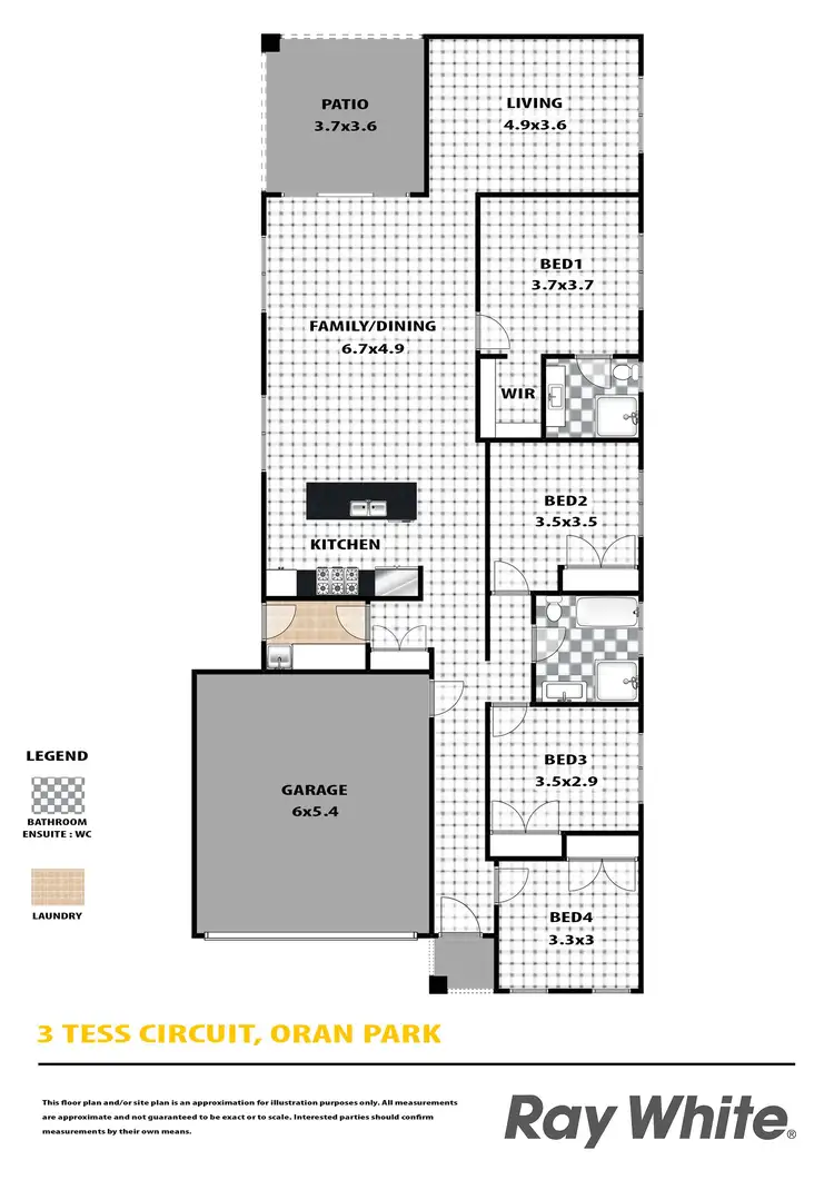 Floorplan of Homely house listing, 3 Tess Circuit, Oran Park NSW 2570