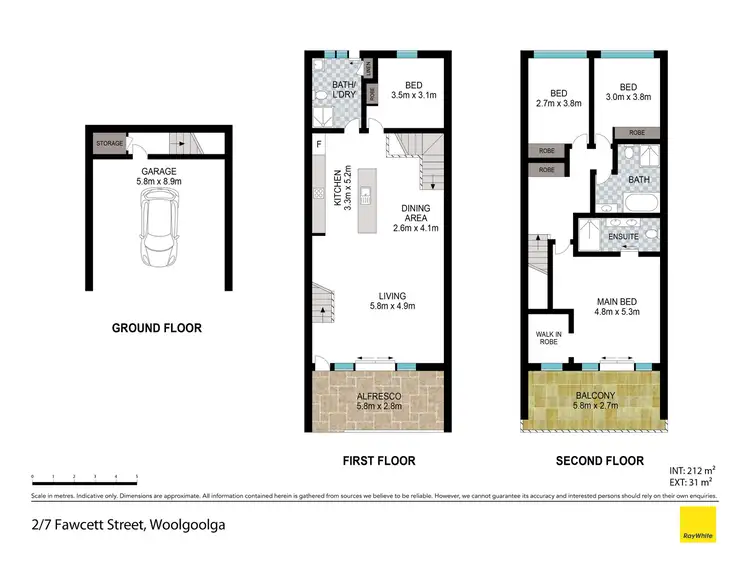 Floorplan of Homely townhouse listing, 2/7 Fawcett Street, Woolgoolga NSW 2456