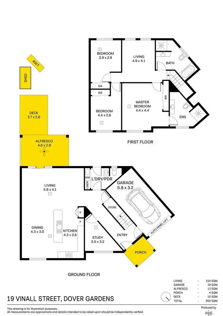 Floorplan of Homely house listing, 19 Vinall Street, Dover Gardens SA 5048