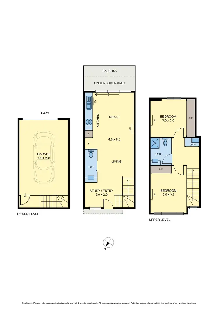 Floorplan of Homely townhouse listing, 5/16 Austin Crescent, Pascoe Vale VIC 3044