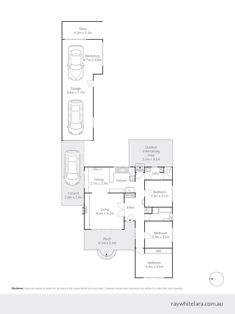 Floorplan of Homely house listing, 24 Dunloe Avenue, Norlane VIC 3214