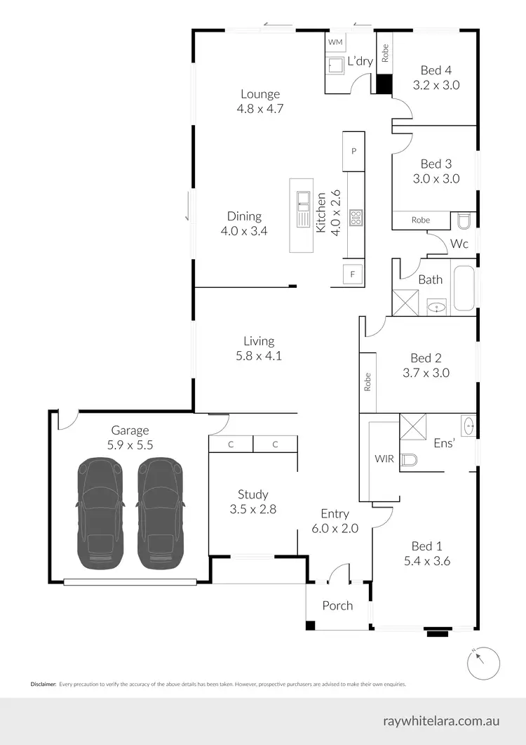 Floorplan of Homely house listing, 12 Shelduck Court, Lara VIC 3212