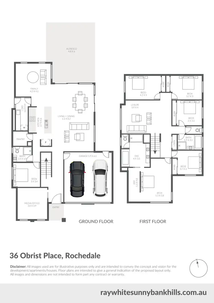 Floorplan of Homely house listing, 36 Obrist Place, Rochedale QLD 4123