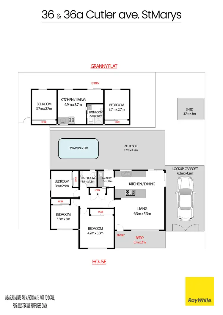 Floorplan of Homely house listing, 36 & 36a Cutler Avenue, St Marys NSW 2760