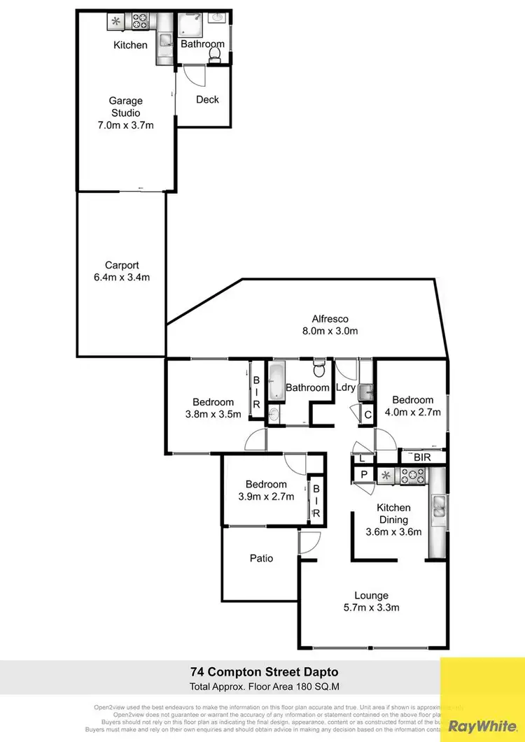 Floorplan of Homely house listing, 74 Compton Street, Dapto NSW 2530
