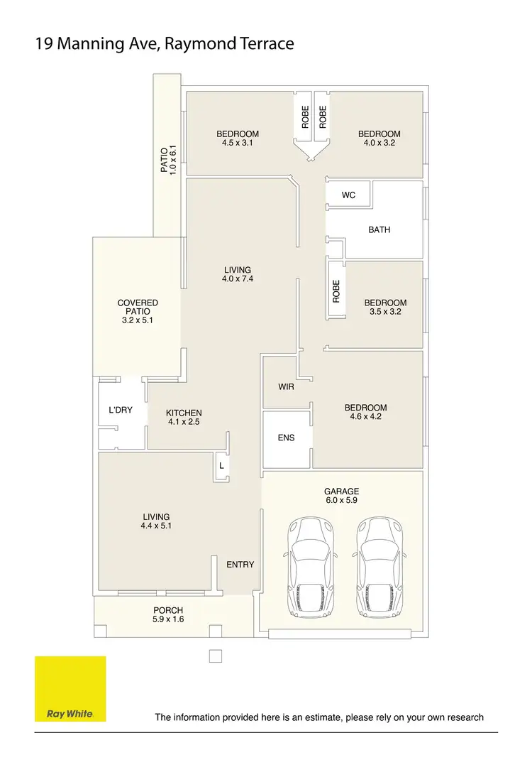 Floorplan of Homely house listing, 19 Manning Avenue, Raymond Terrace NSW 2324