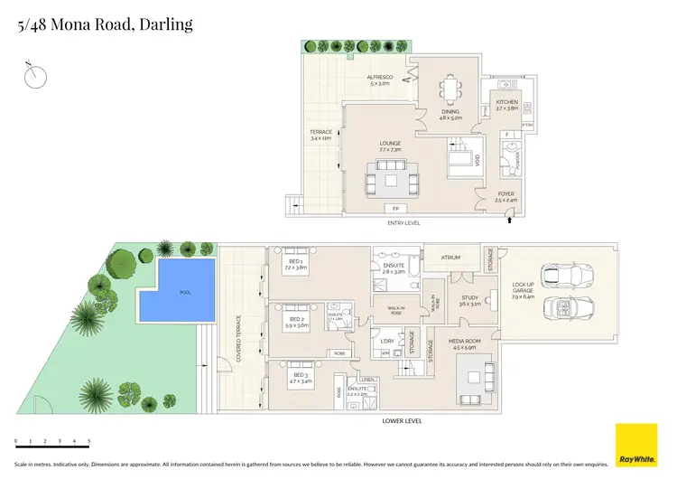 Floorplan of Homely apartment listing, 5/48 Mona Road, Darling Point NSW 2027