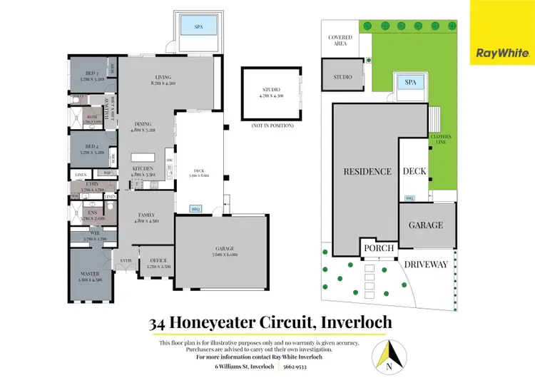 Floorplan of Homely house listing, 34 Honeyeater Circuit, Inverloch VIC 3996