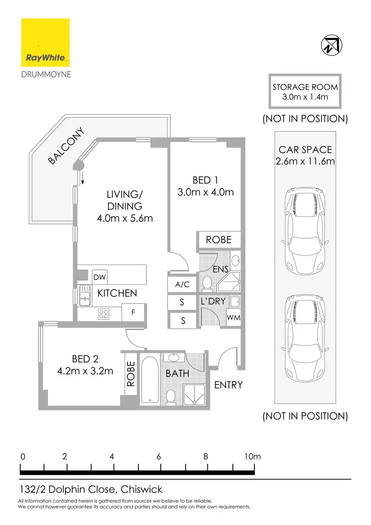 Floorplan of Homely apartment listing, 132/2 Dolphin Close, Chiswick NSW 2046
