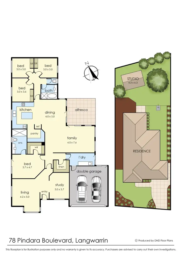 Floorplan of Homely house listing, 78 Pindara Boulevard, Langwarrin VIC 3910