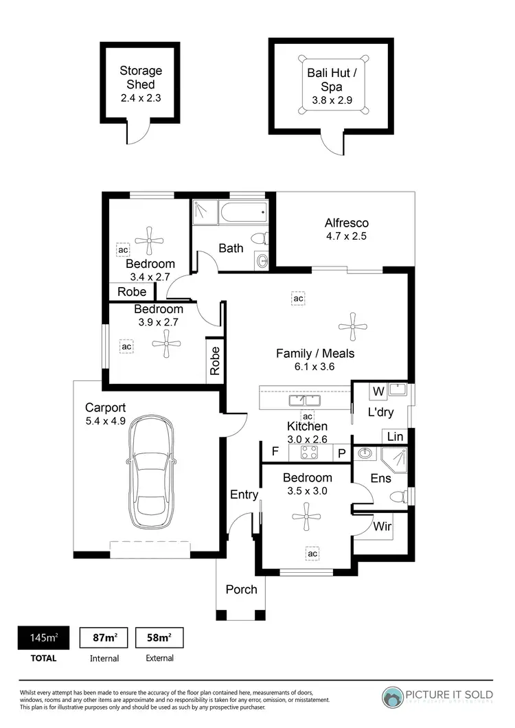 Floorplan of Homely house listing, 9 Hudson Drive, Munno Para West SA 5115
