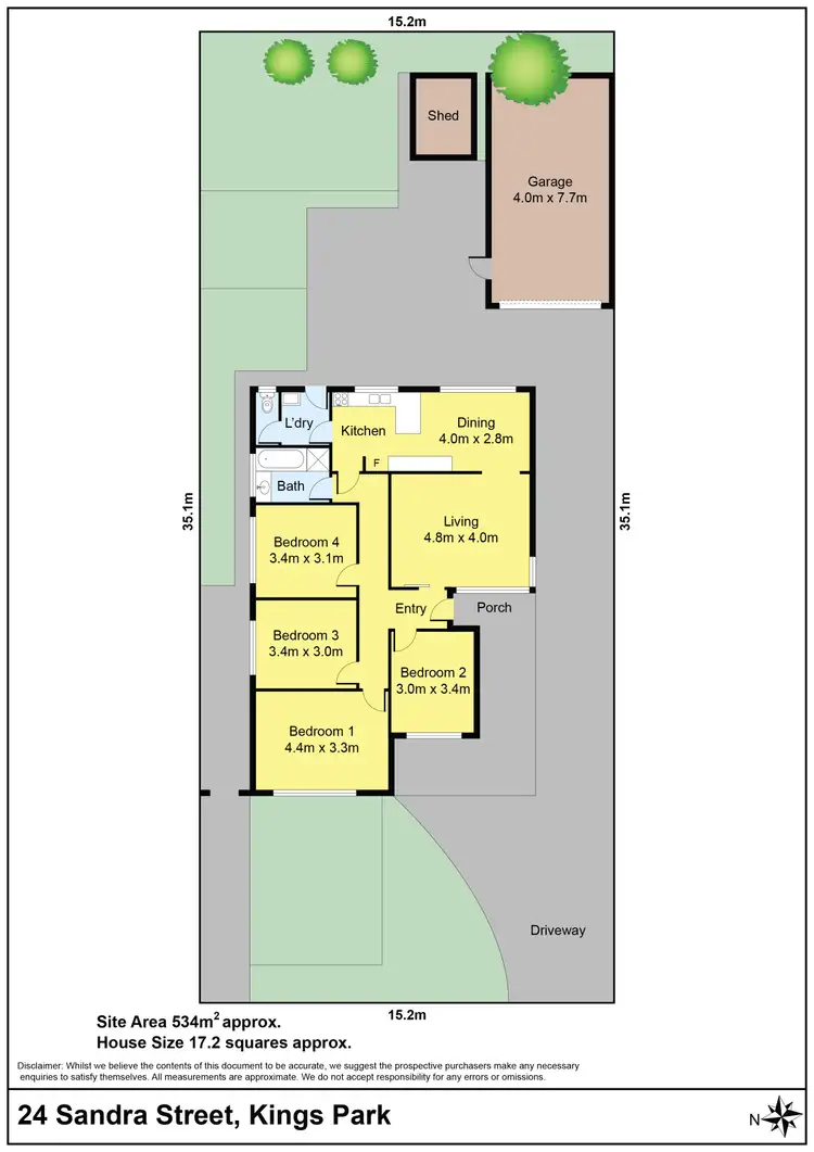 Floorplan of Homely house listing, 24 Sandra Street, Kings Park VIC 3021