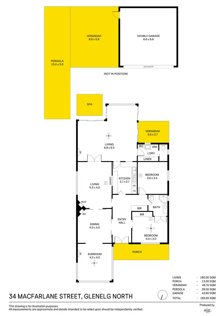 Floorplan of Homely house listing, 34 MacFarlane Street, Glenelg North SA 5045
