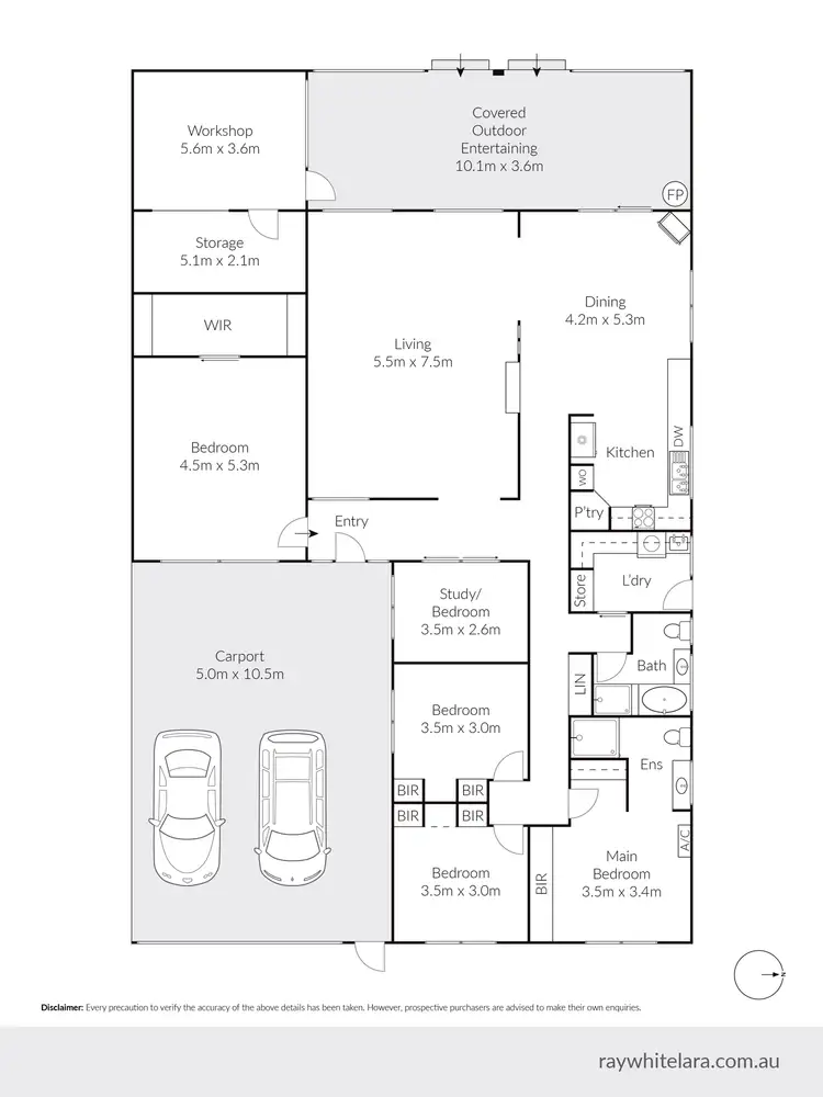 Floorplan of Homely house listing, 61 Benjamin Drive, Lara VIC 3212