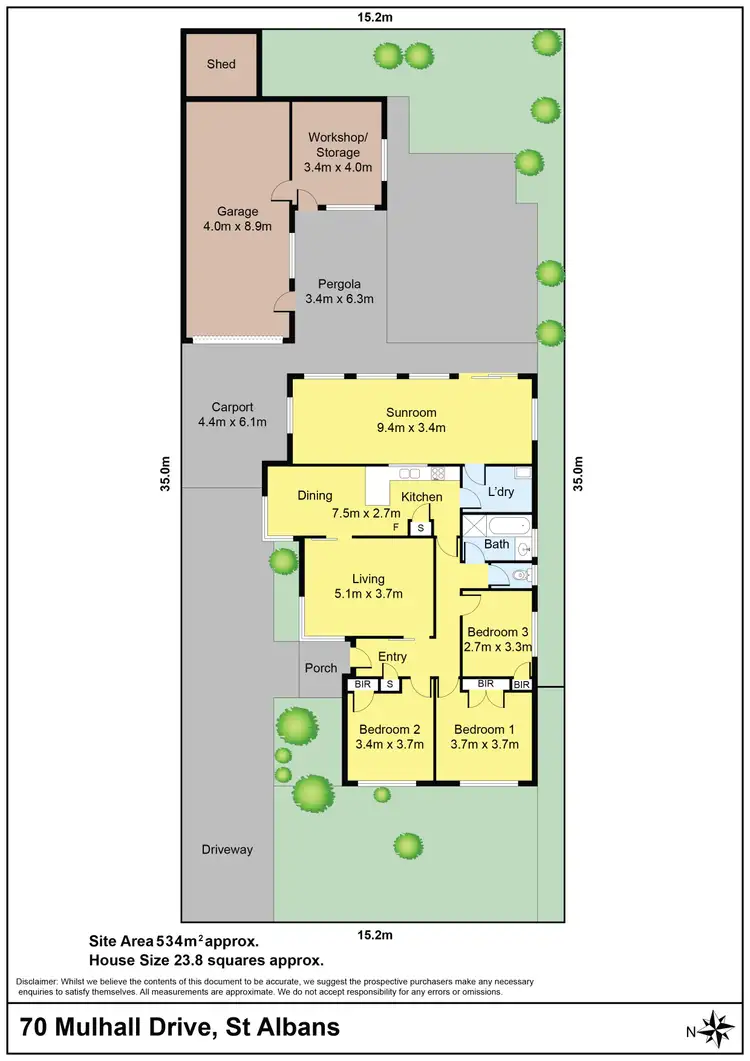 Floorplan of Homely house listing, 70 Mulhall Drive, St Albans VIC 3021