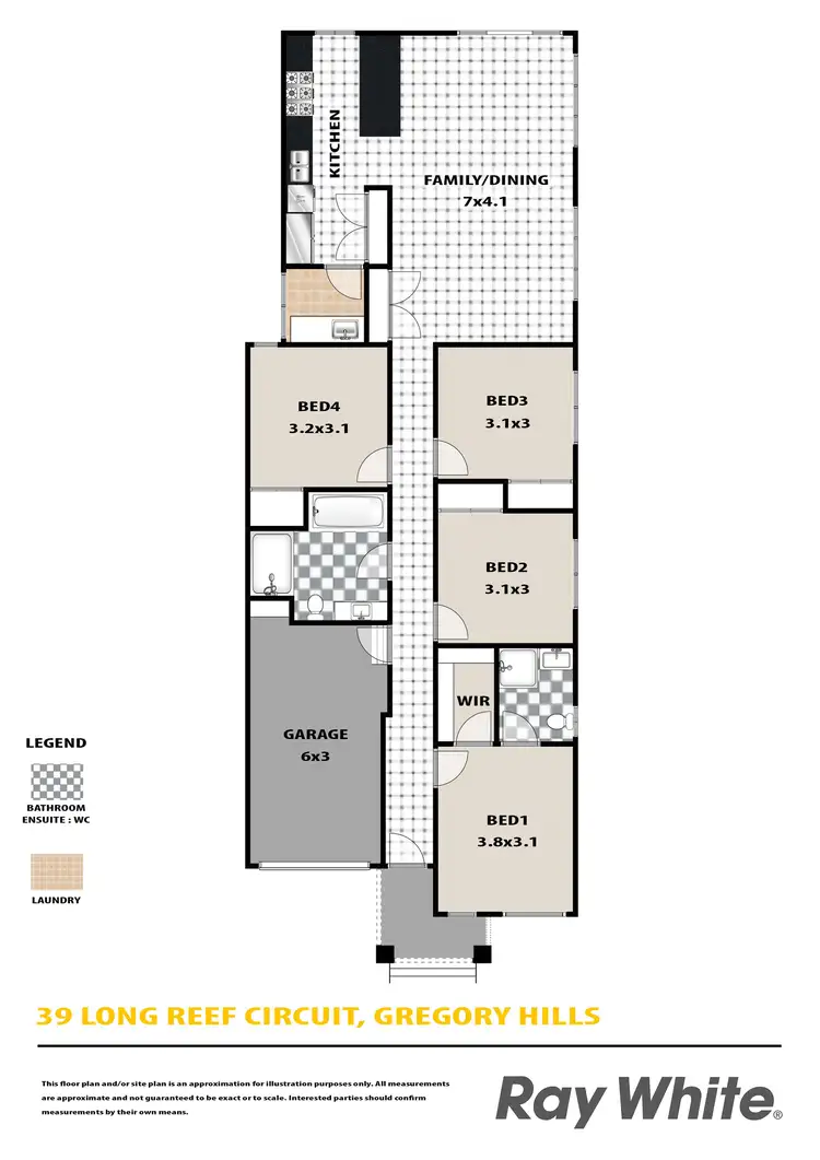 Floorplan of Homely house listing, 39 Long Reef Circuit, Gregory Hills NSW 2557