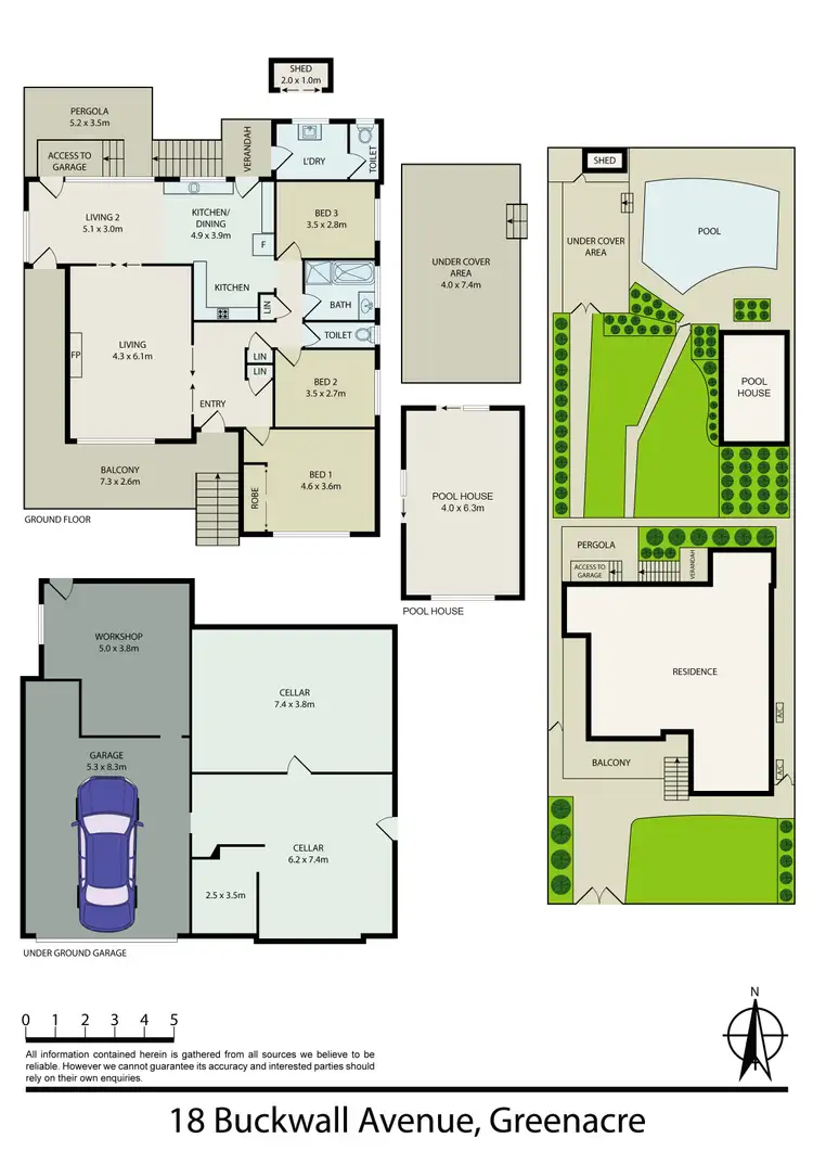 Floorplan of Homely house listing, 18 Buckwall Avenue, Greenacre NSW 2190