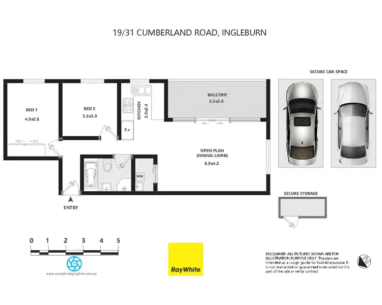 Floorplan of Homely apartment listing, 19/31-35 Cumberland Road, Ingleburn NSW 2565
