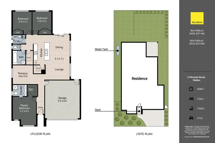 Floorplan of Homely house listing, 3 Morinda Street, Wallan VIC 3756