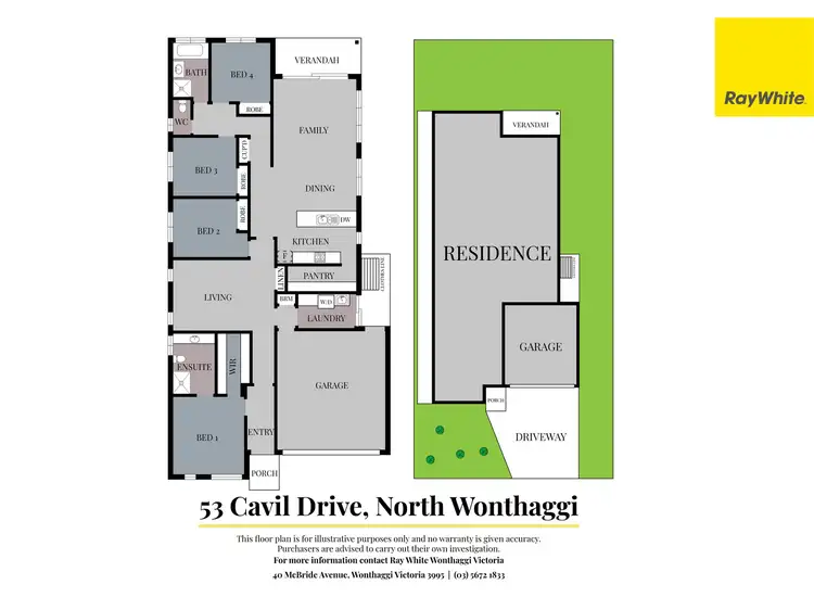 Floorplan of Homely house listing, 53 Cavil Drive, North Wonthaggi VIC 3995
