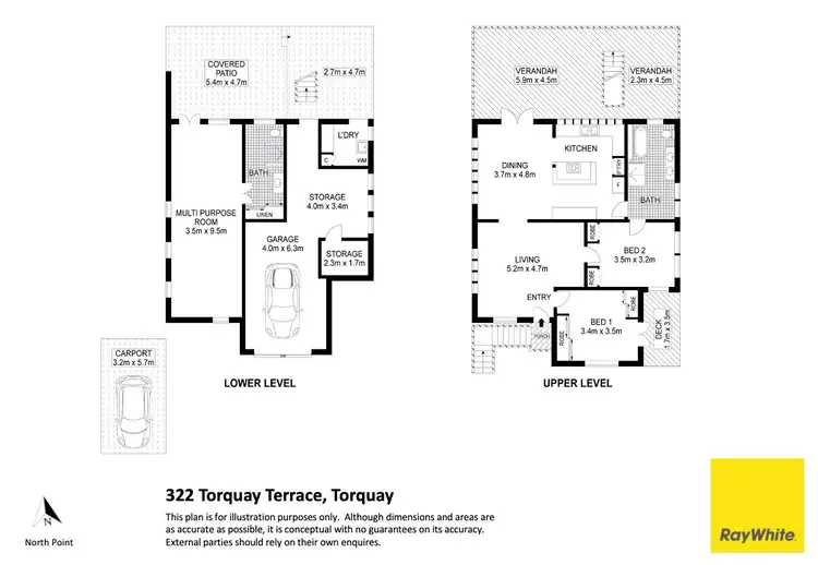 Floorplan of Homely house listing, 322 Torquay Terrace, Torquay QLD 4655