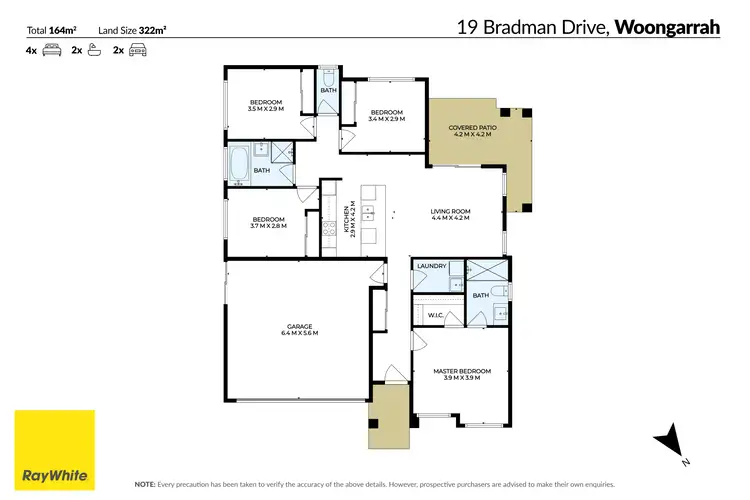 Floorplan of Homely house listing, 19 Bradman Drive, Woongarrah NSW 2259