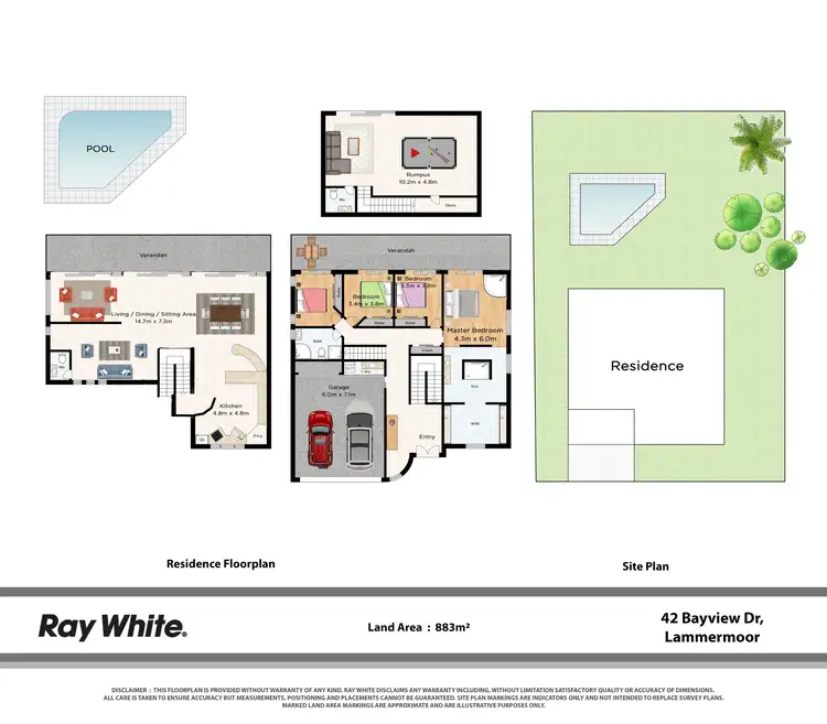 Floorplan of Homely house listing, 42 Bayview Drive, Lammermoor QLD 4703