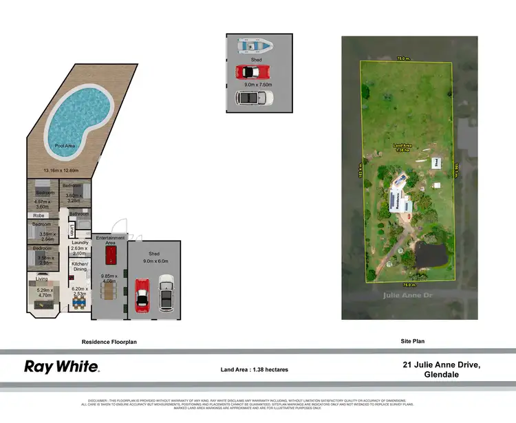 Floorplan of Homely house listing, 21 Julie Anne Drive, Glendale QLD 4711