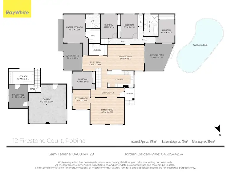 Floorplan of Homely house listing, 12 Firestone Court, Robina QLD 4226