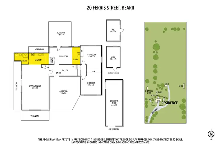 Floorplan of Homely house listing, 20 Ferris Street, Bearii VIC 3641
