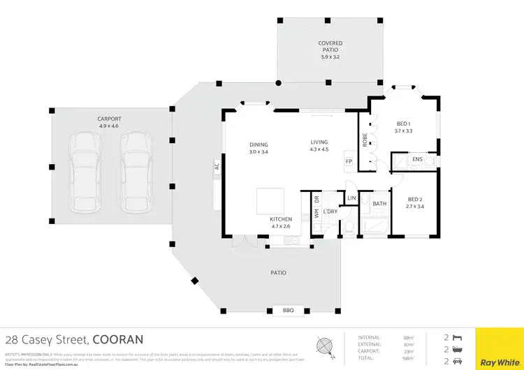 Floorplan of Homely house listing, 28 Casey Street, Cooran QLD 4569