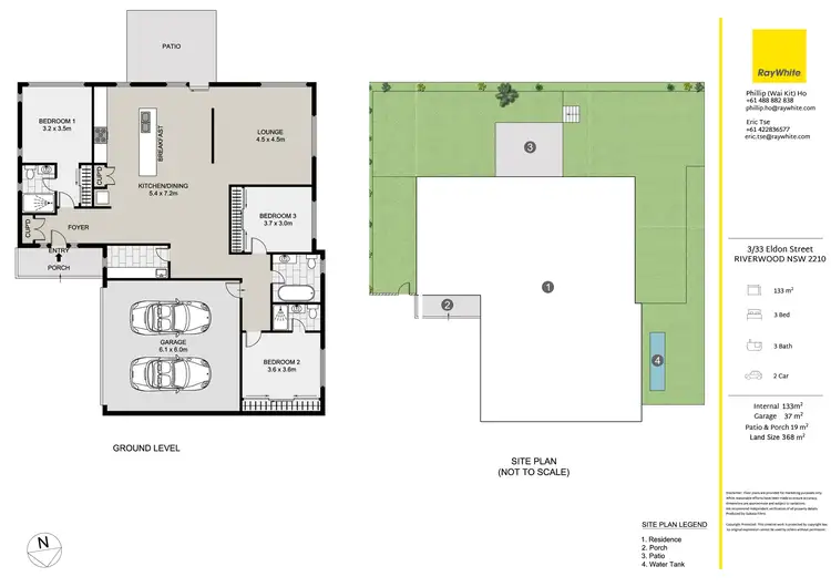 Floorplan of Homely villa listing, 3/33 Eldon Street, Riverwood NSW 2210