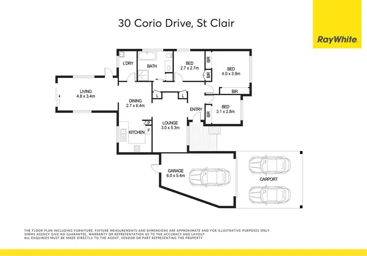 Floorplan of Homely house listing, 30 Corio Drive, St Clair NSW 2759