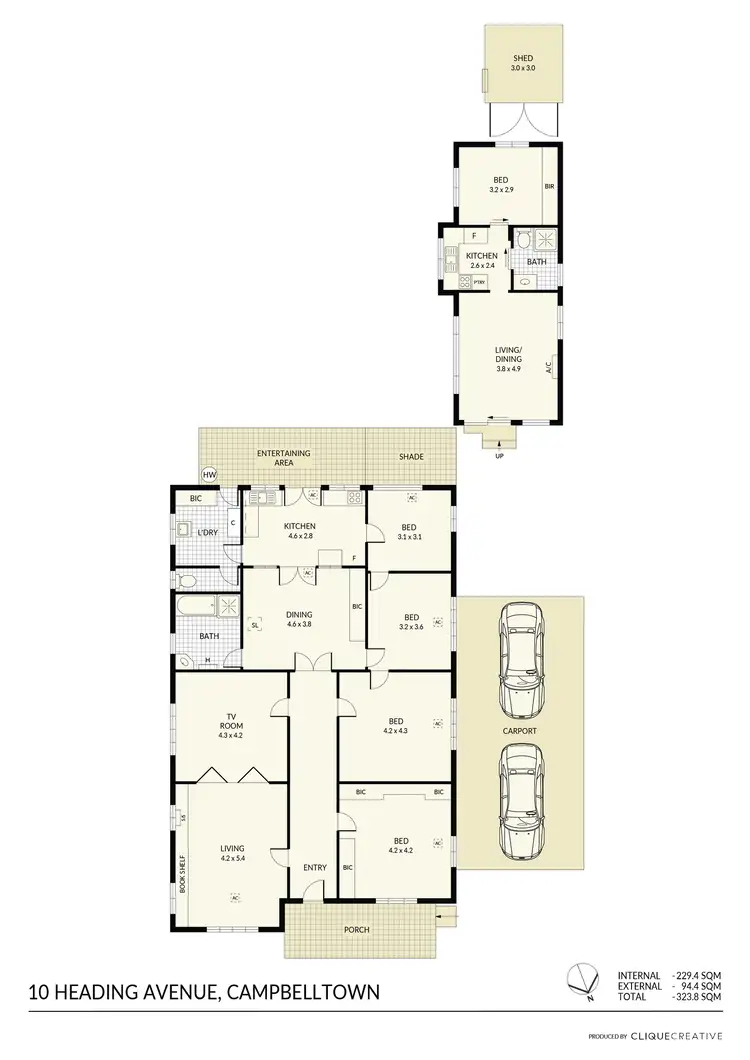 Floorplan of Homely house listing, 10 Heading Avenue, Campbelltown SA 5074