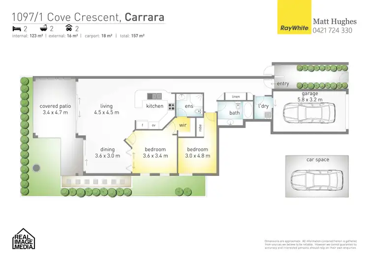 Floorplan of Homely house listing, 1097/1 The Cove Crescent, Carrara QLD 4211