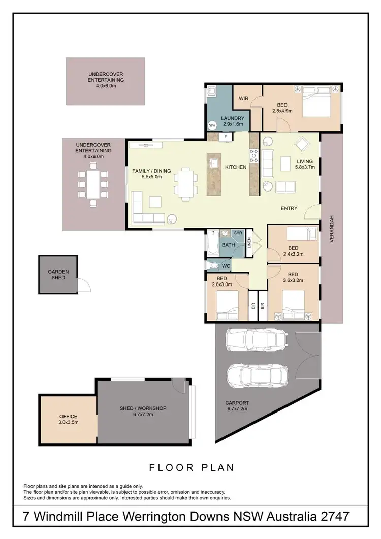Floorplan of Homely house listing, 7 Windmill Place, Werrington Downs NSW 2747