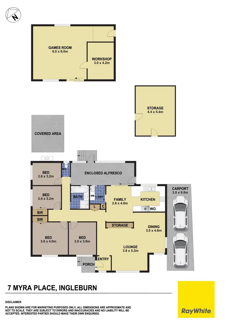 Floorplan of Homely house listing, 7 Myra Place, Ingleburn NSW 2565