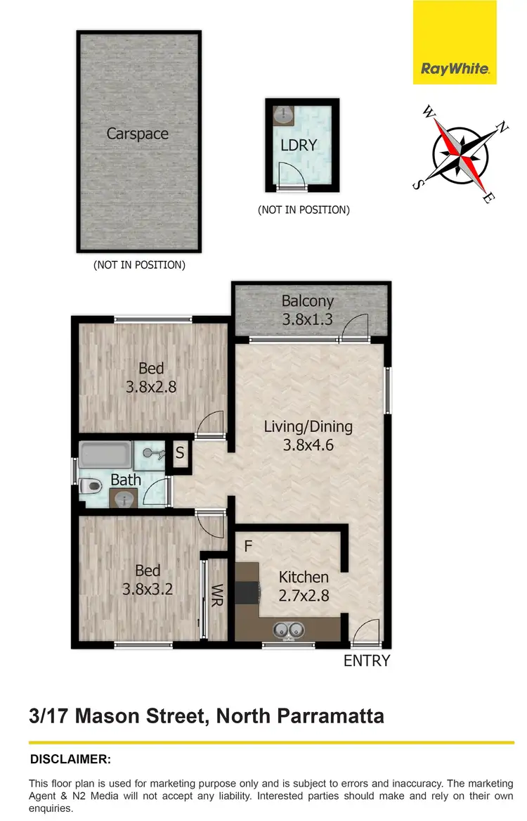 Floorplan of Homely unit listing, 3/17 Mason Street, North Parramatta NSW 2151
