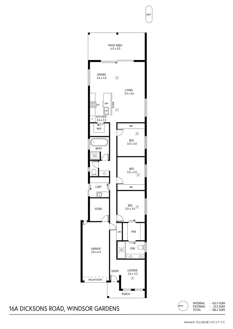 Floorplan of Homely house listing, 16A Dicksons Road, Windsor Gardens SA 5087