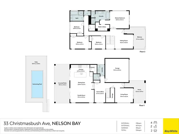 Floorplan of Homely house listing, 33 Christmas Bush Avenue, Nelson Bay NSW 2315
