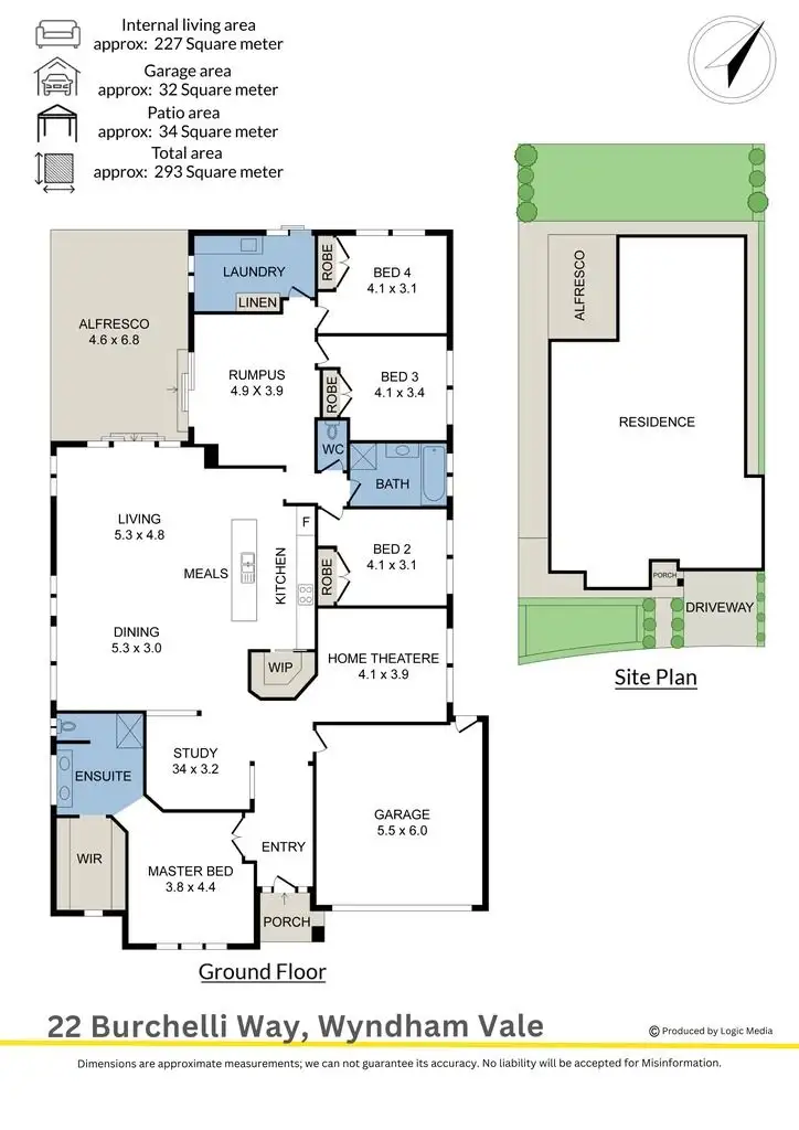Floorplan of Homely house listing, 22 Burchelli Way, Wyndham Vale VIC 3024