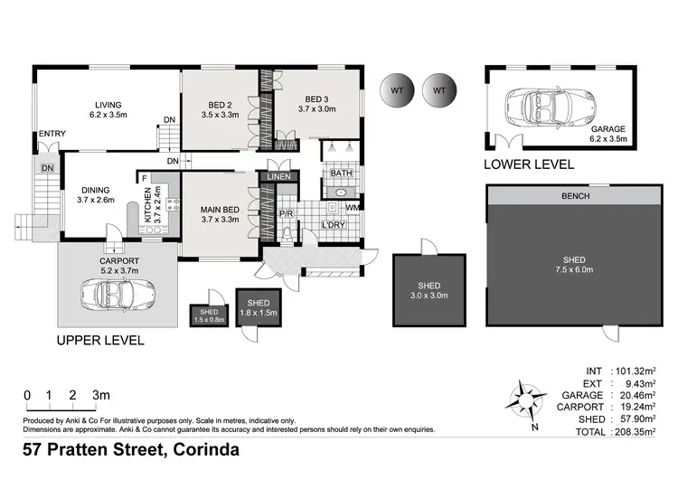 Floorplan of Homely house listing, 57 Pratten Street, Corinda QLD 4075