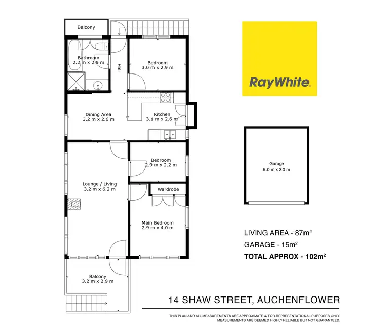 Floorplan of Homely house listing, 14 Shaw Street, Auchenflower QLD 4066