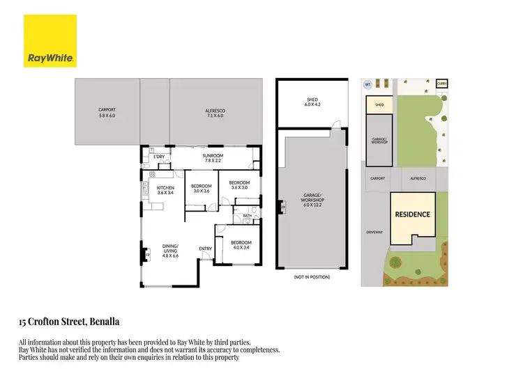 Floorplan of Homely house listing, 15 Crofton Street, Benalla VIC 3672