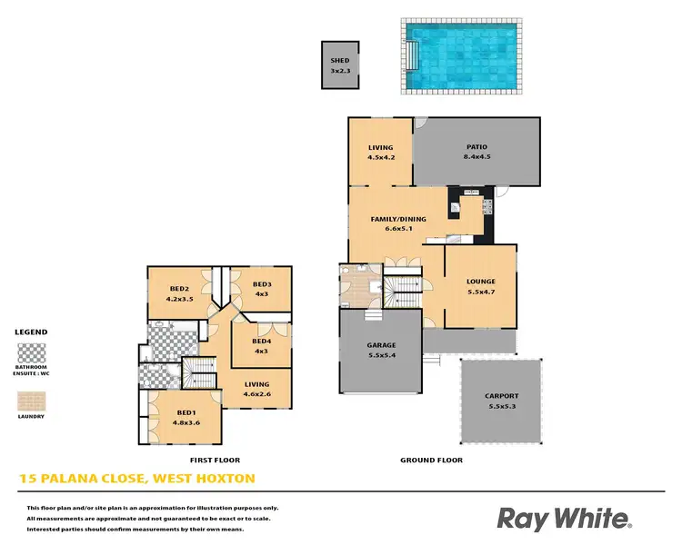 Floorplan of Homely house listing, 15 Palana Close, West Hoxton NSW 2171