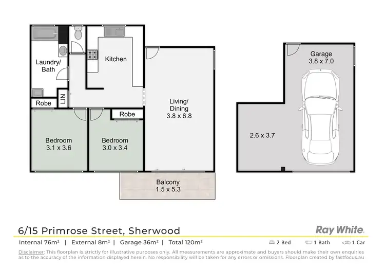 Floorplan of Homely unit listing, 6/15 Primrose Street, Sherwood QLD 4075