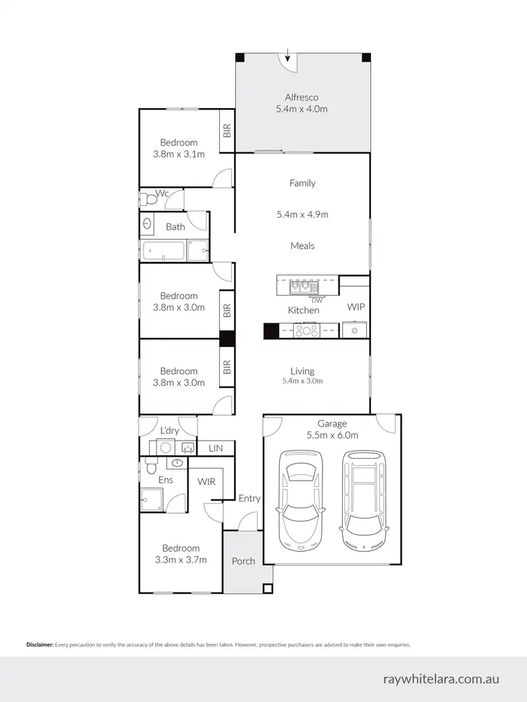 Floorplan of Homely house listing, 8 Hackberry Close, Lara VIC 3212