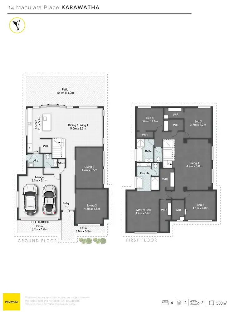 Floorplan of Homely house listing, 14 Maculata Crescent, Karawatha QLD 4117