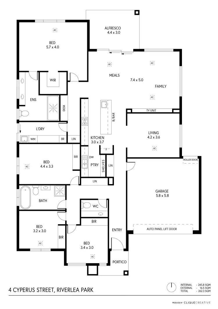 Floorplan of Homely house listing, 4 Cyperus Street, Riverlea Park SA 5120