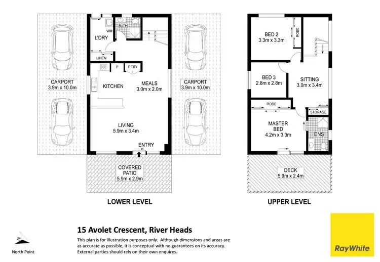 Floorplan of Homely house listing, 15 Avolet Crescent, River Heads QLD 4655
